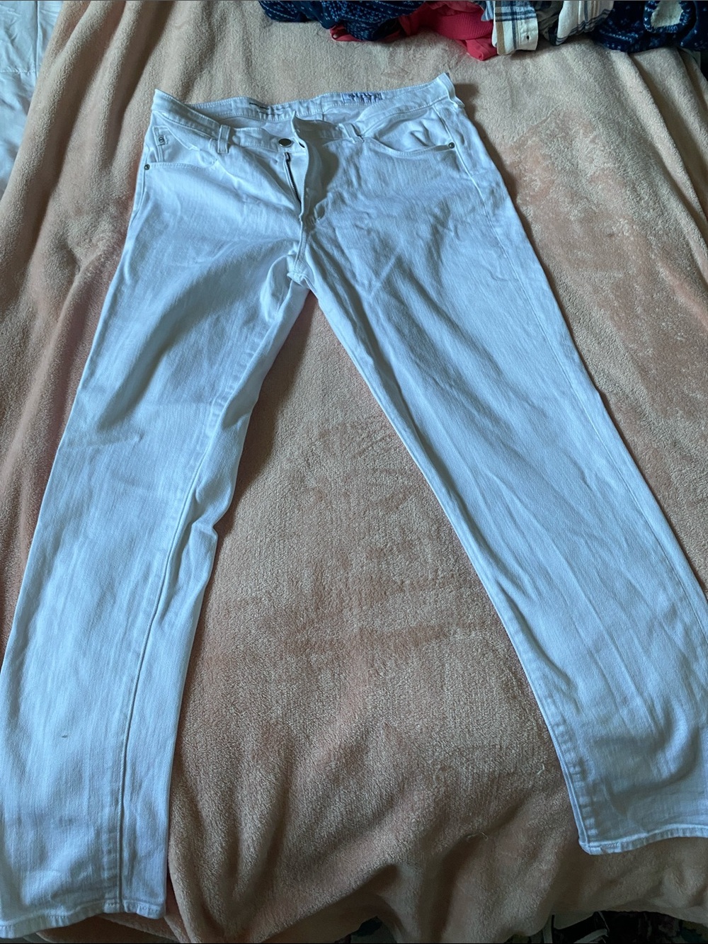 Ag Adriano Goldschmied White Straight-Leg Women's Jeans